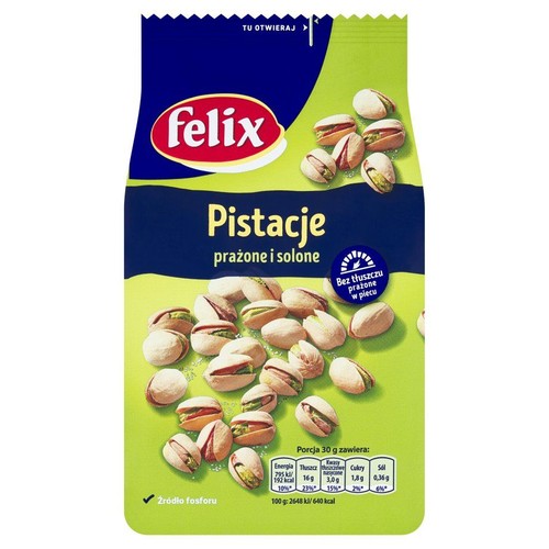 Pistacje prażone, solone Felix 360 g