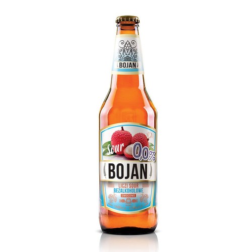 Piwo bezalkoholowe smakowe Liczi Sour alk. 0,0% obj. Bojan 500 ml