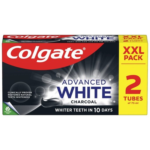 Pasta do zębów Advanced White Charcoal Colgate 2 x 75 ml