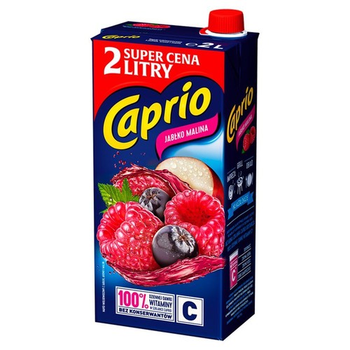 Napój wieloowocowy z jabłek, aronii i malin Caprio 2 l