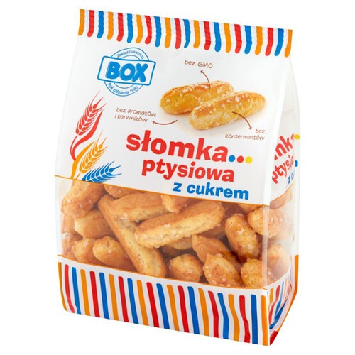 Słomki ptysiowe z cukrem Box 100 g