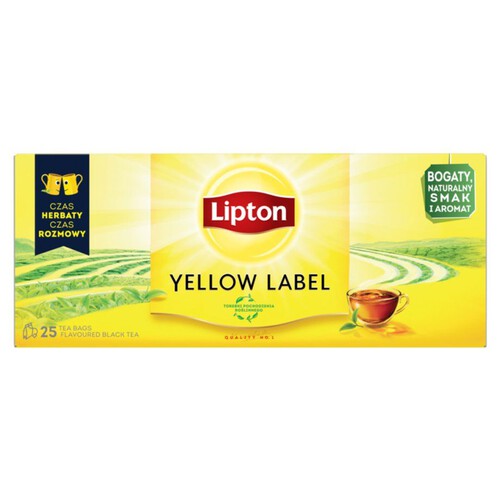 Herbata czarna z naturalnym aromatem Lipton 25 tb