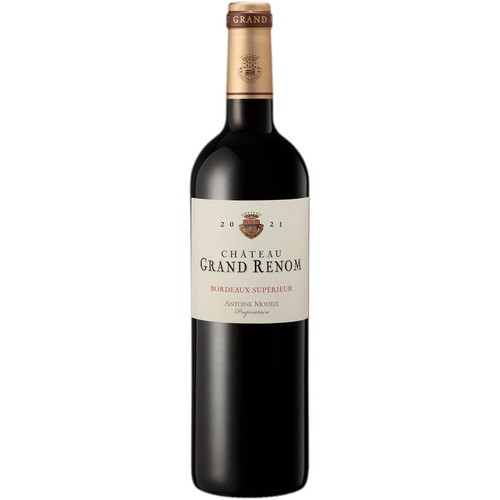 Wino czerwone wytrawne Bordeaux Suprieur alk. 14,0% obj, Chateau Grand Renom 750 ml