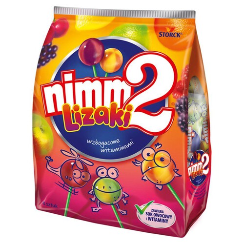 Owocowe lizaki wzbogacone witaminami nimm2 80 g