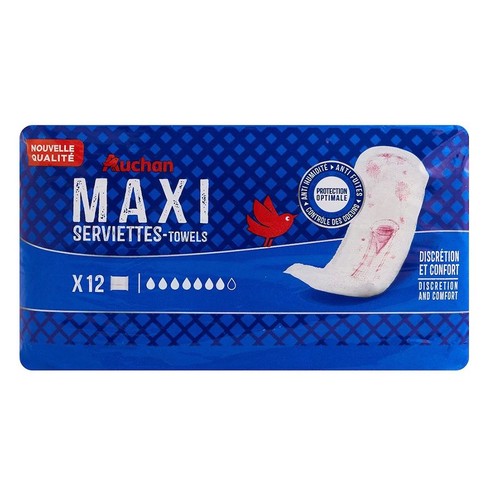 Podpaski Maxi Night N6 Auchan 12 sztuk