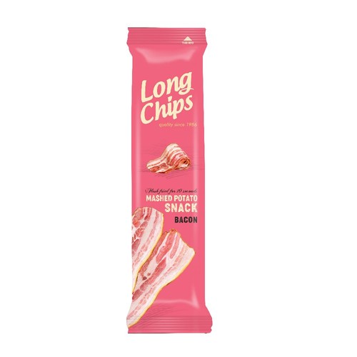 Chipsy ziemniaczane o smaku bekonu  Long Chips 75 g