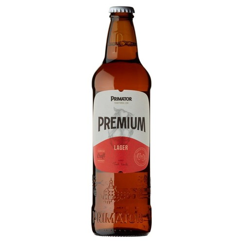 Piwo czeskie jasne Premium alk. 5,0% obj. Primator 500 ml