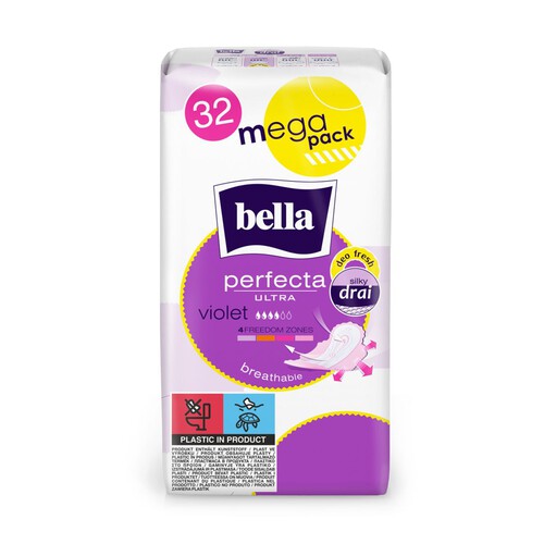 Podpaski Perfecta ultra violet Bella 32 sztuki