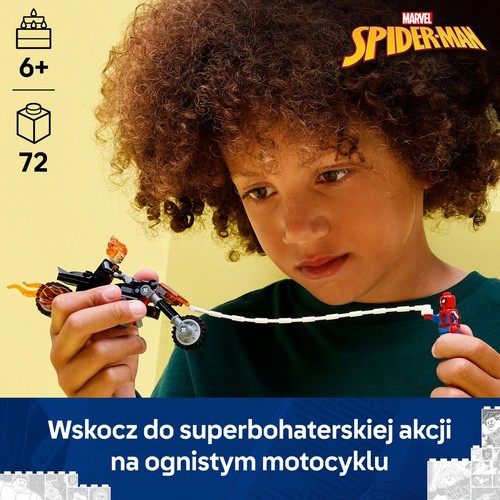 Marvel Spider-Man kontra Ghost Rider na motocyklu 76335 LEGO 1 sztuka