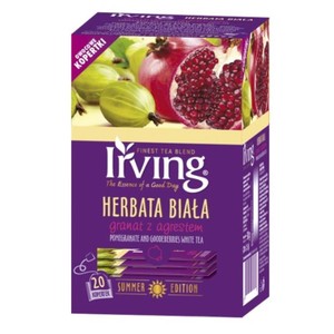 Herbata biała granat z agrestem Irving 20 torebek