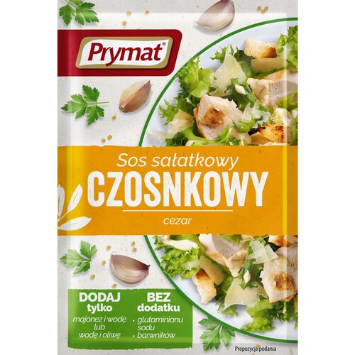 Sos sałatkowy czosnkowy typ Cezar Prymat 9 g