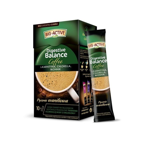 Napój kawowy Digestive Balance o smaku waniliowym Big-Active 10 x 10 g
