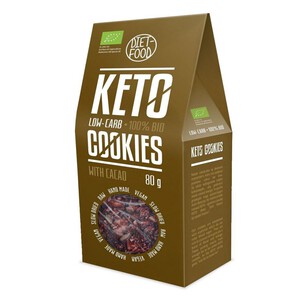 BIO Ciasteczka keto z kakao Diet Food 80 g