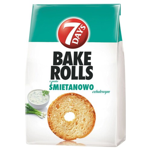 Bake Rolls o smaku śmietanowo cebulowym 7 Days 150 g