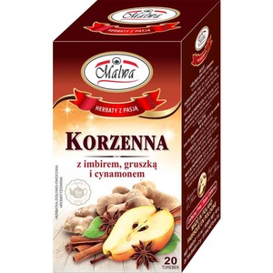 Herbata korzenna z imbirem gruszką i cynamonem Malwa 40 g