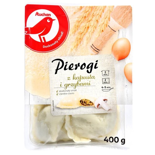 Pierogi z kapustą i grzybami Auchan 400 g