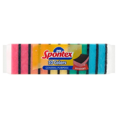 Zmywaki do naczyń color Spontex 10 szt