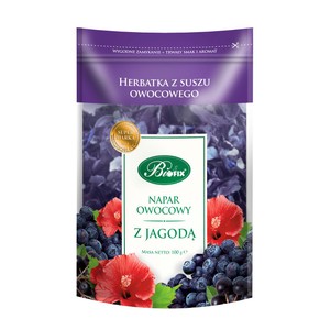 Napar owocowy z jagodą z suszu owocowego Bifix 100 g