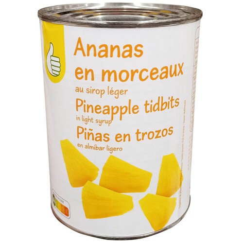 Ananas kawałki w syropie  Auchan 560 g