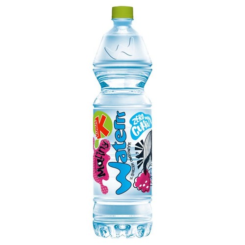 Napój owocowy o smaku maliny. Niegazowany. Klarowany, filtrowany, pasteryzowany.  Kubuś 1,5 l