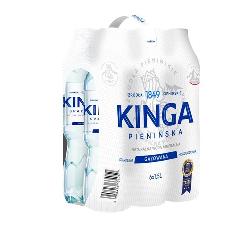 Woda mineralna gazowana Kinga Pienińska 6 x 1,5 l