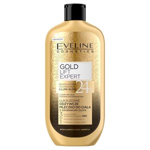 Odżywcze mleczko do ciała z drobinkami złota 3 w 1 EVELINE COSMETICS 350 ml