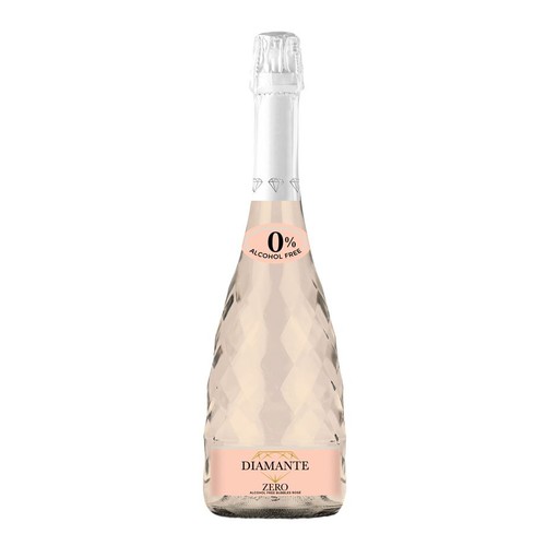 Wino bezalkoholowe włoskie różowe półsłodkie Zero Alcohol Free Rosé alk. 0,0% obj. Diamente 750 ml