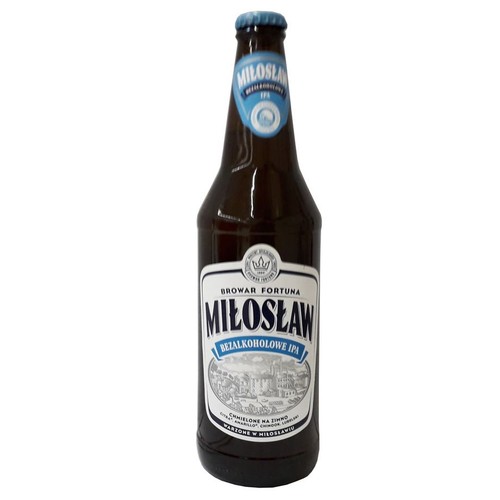 Miłosław Piwo bezalkoholowe IPA alk.0.0% obj. Browar Fortuna 500 ml