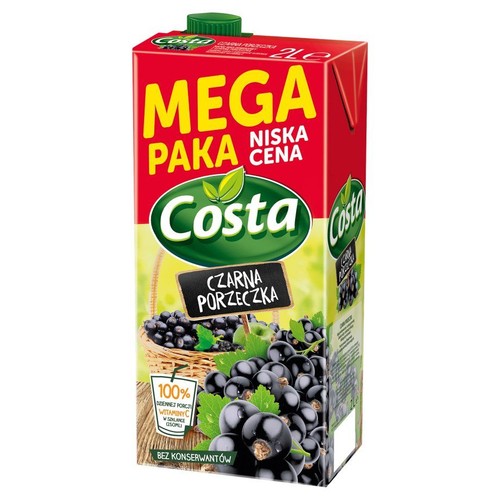 Napój wieloowocowy z czarną porzeczką Costa 1 l
