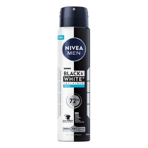 Antyperspirant dla mężczyzn w sprayu Invisible Fresh NIVEA MEN 250 ml