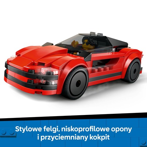 City Czerwony samochód sportowy 60448 LEGO 1 sztuka