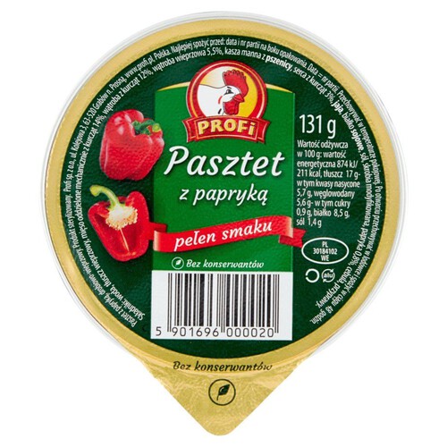 Pasztet z papryką Profi 131 g