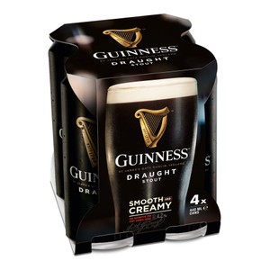 Piwo irlandzkie ciemne alk. 4,2% obj. Guinness 4 x 440 ml