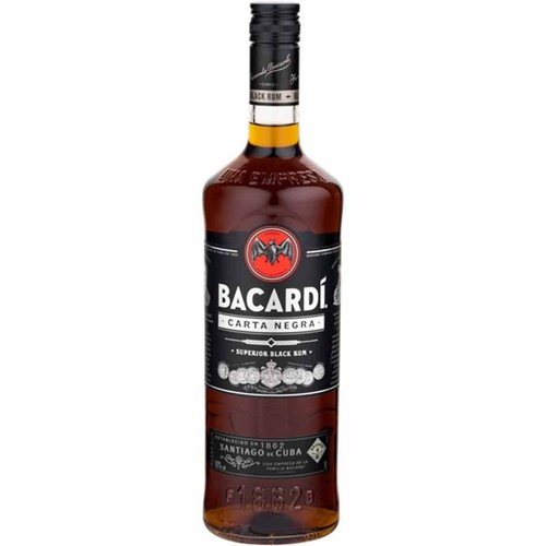 Rum kubański ciemny Carta Negra alk. 37,5% obj.  Bacardi 1 l