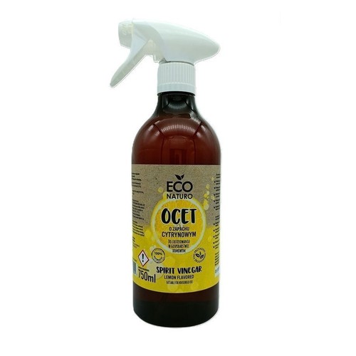 Naturalny ocet spirytusowy o zapachu cytrynowym do czyszczenia Naturo 750 ml