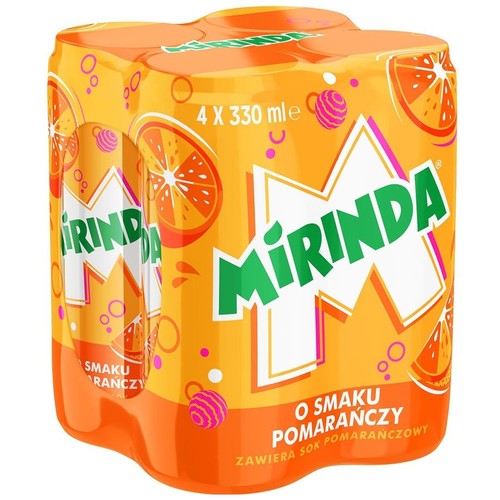 Napój gazowany o smaku pomarańczowym Mirinda 4 x 330 ml