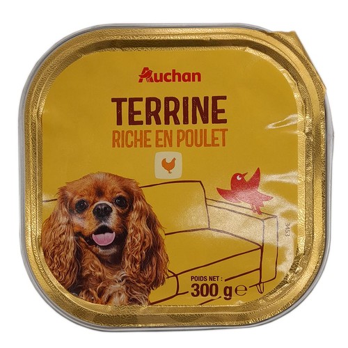 Karma mokra dla psów z kurczakiem Auchan 300 g