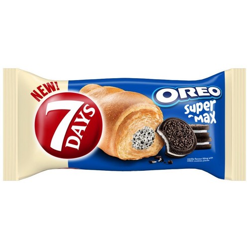 Croissant Super Max o smaku oreo 7 Days 98 g