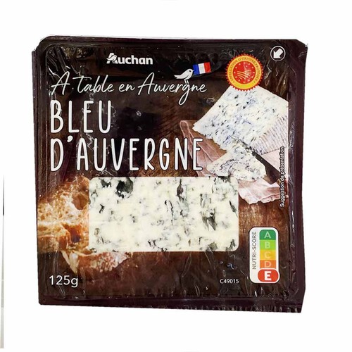 Bleu dAuvergne ser pleśniowy Auchan 125 g 