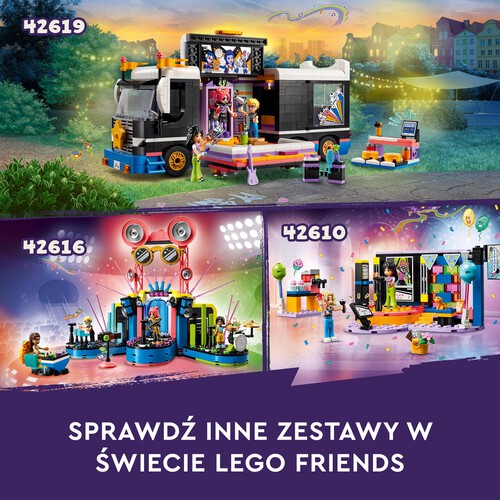 Friends Autobus koncertowy gwiazdy popu 42619 LEGO 1 sztuka