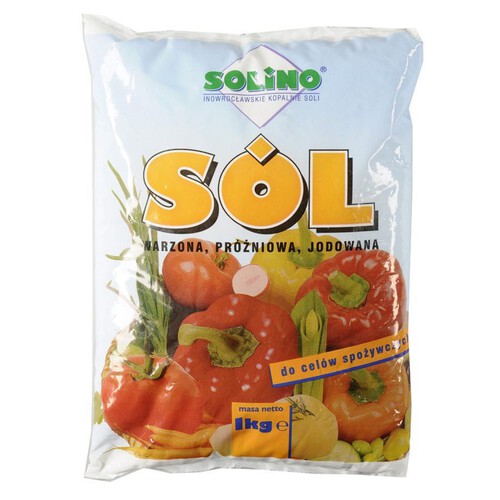 Sól warzona. próżniowa. jodowana Solino 1 kg