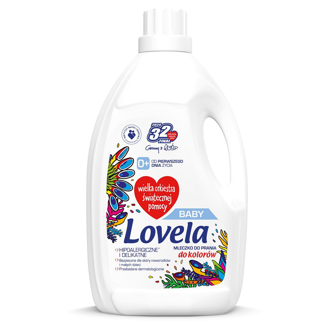 Mleczko do prania kolorowych ubranek i pieluszek Lovela 2,90 l