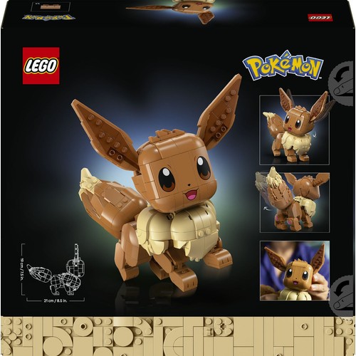 Zestaw konstrukcyjny Pokémon™ Eevee 72151, gadżet z gry LEGO 1 sztuka