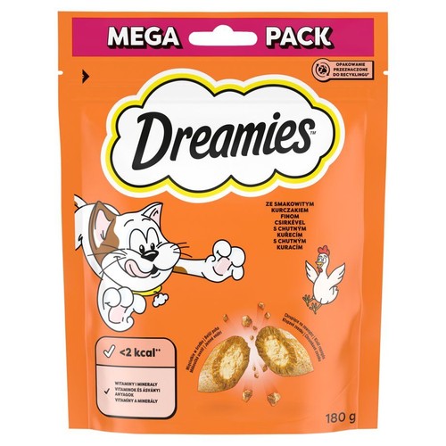 Przysmak dla kotów z kurczakiem Dreamies 180 g