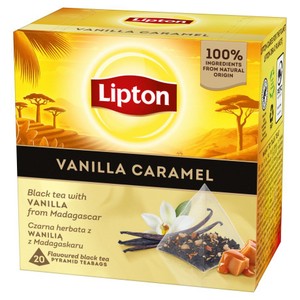 Herbata czarna z wanilią i karmelem Lipton 20 torebek
