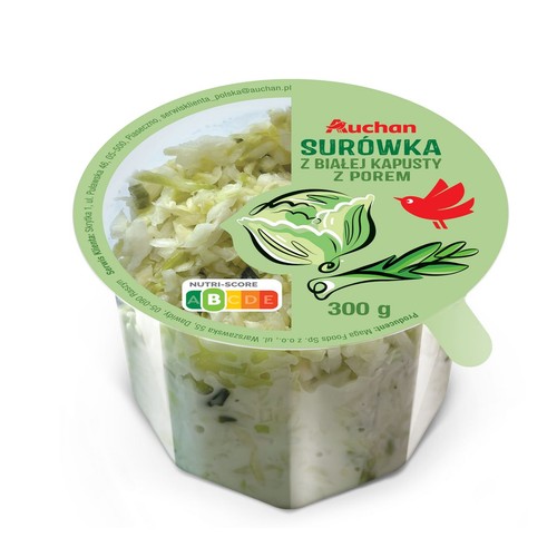 Surówka z białej kapusty z porem Auchan 300 g