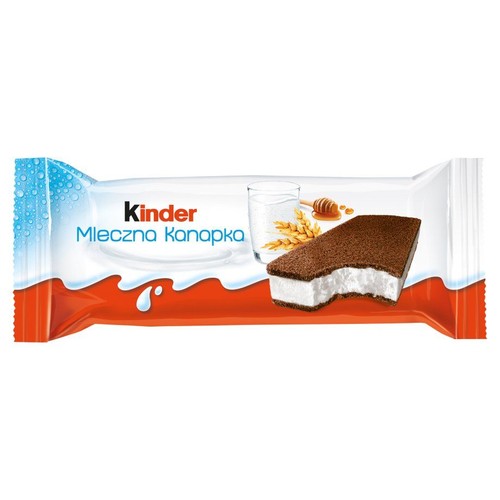 Mleczna kanapka biszkopt z mlecznym nadzieniem   Kinder 28 g