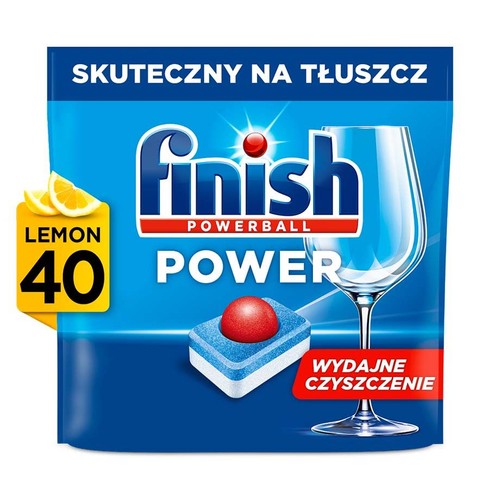 Tabletki do zmywarki Power lemon Finish 40 tabletek