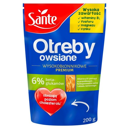 Otręby owsiane wysokobłonnikowe Premium Sante 200 g