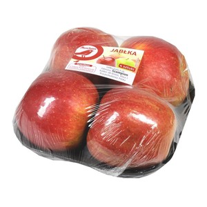 Jabłka Szampion tacka   Owoce  Auchan 4 sztuki